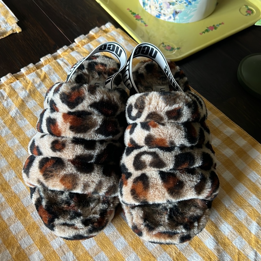 Ugg Fluff Yeah Slide in cheetah no longer sold on website.